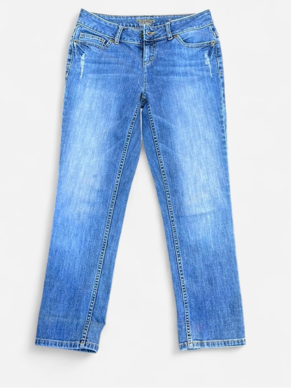 Womens Simply Vera Low Rise Straight Leg Jeans